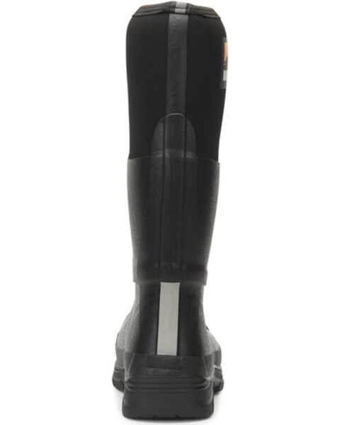 Image #3 - Double H Men's 16" Rubber Met Guard Work Boots - Steel Toe, Black, hi-res