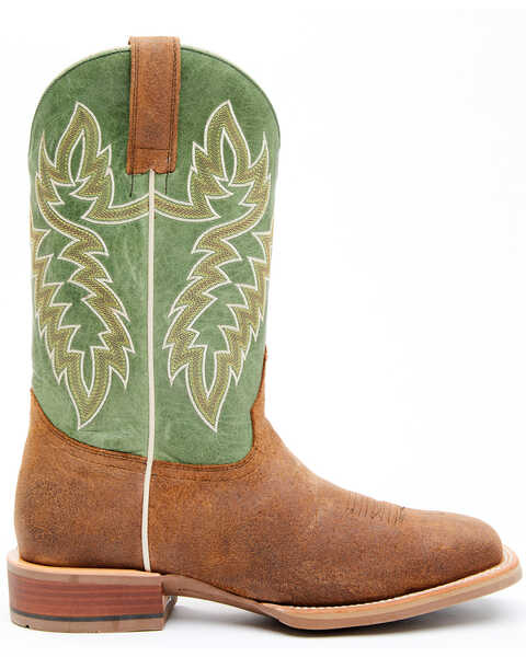 Image #2 - Cody James Men's Xtreme Xero Gravity Heritage Western Performance Boots - Broad Square Toe, Green, hi-res