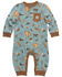 Image #1 - Carhartt Infant Boys' Camping Print Long Sleeve Onesie, Teal, hi-res