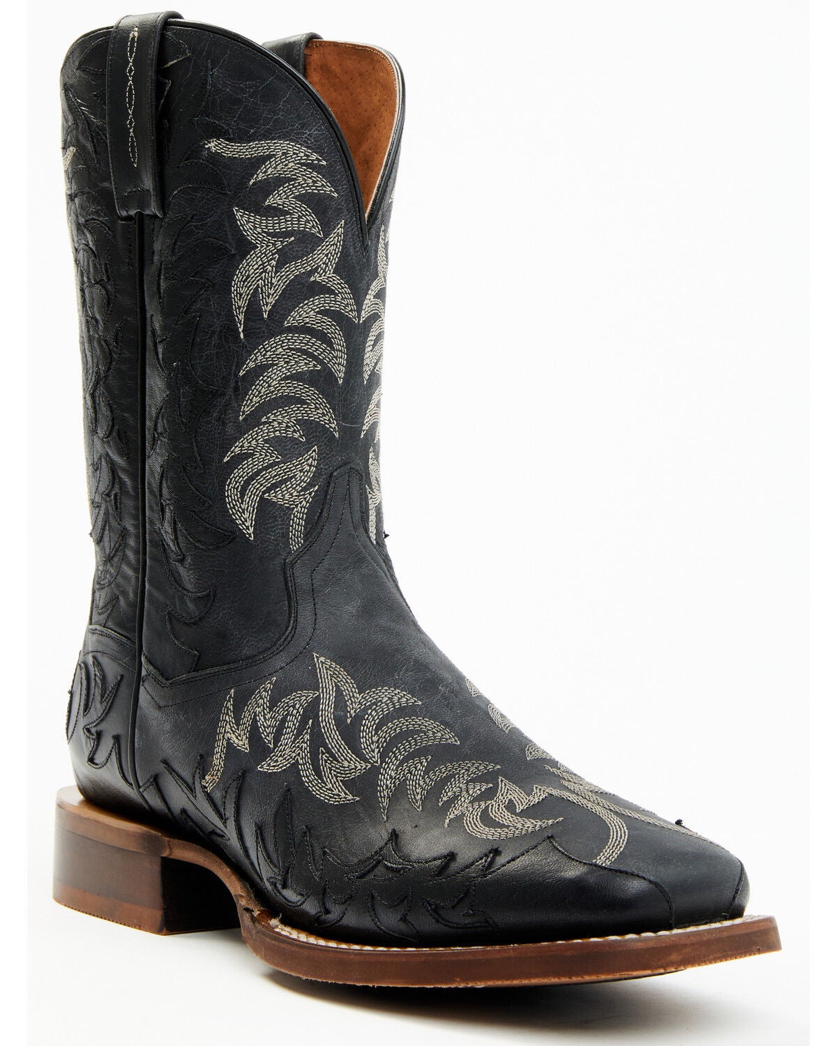 Dan Post Men's 11" Desert Goat Western Performance Boots - Broad Square Toe, Black, hi-res