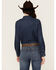 Image #4 - Levi's Women's Dark Wash Denim Long Sleeve Pearl Snap Ultimate Western Shirt, Blue, hi-res