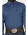 Image #3 - George Strait by Wrangler Men's Floral Print Long Sleeve Button-Down Stretch Western Shirt - Big, Blue, hi-res