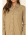 Image #3 - Carhartt Women's FR Force Lightweight Button Front Long Sleeve Shirt , Beige/khaki, hi-res