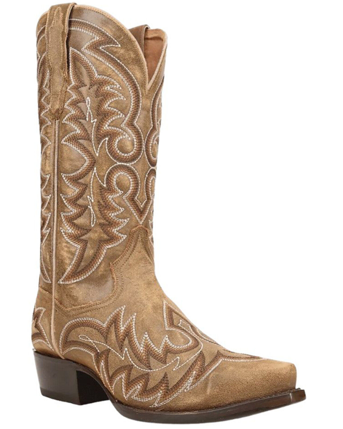 Image #1 - Dan Post Men's Triton Tall Western Boots - Snip Toe, Tan, hi-res