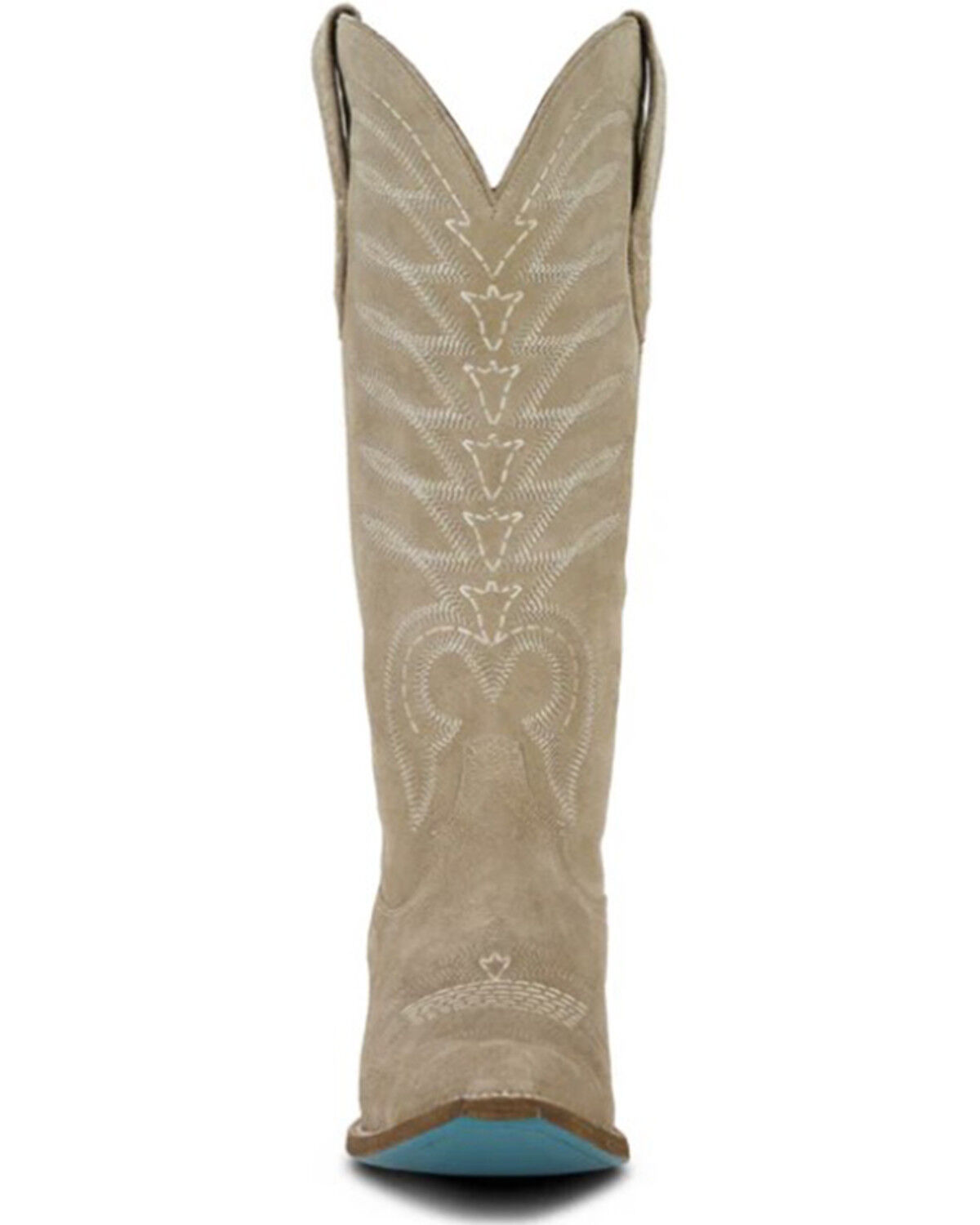 Image #4 - Lane Women's Squash Blossom Suede Tall Western Boots - Snip Toe, Coffee, hi-res