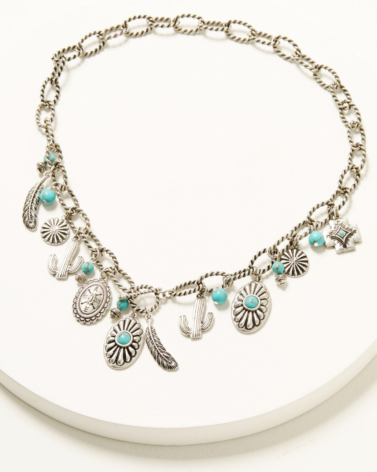 Image #1 - Shyanne Women's Wildheart Multi-Charm Necklace, Silver, hi-res
