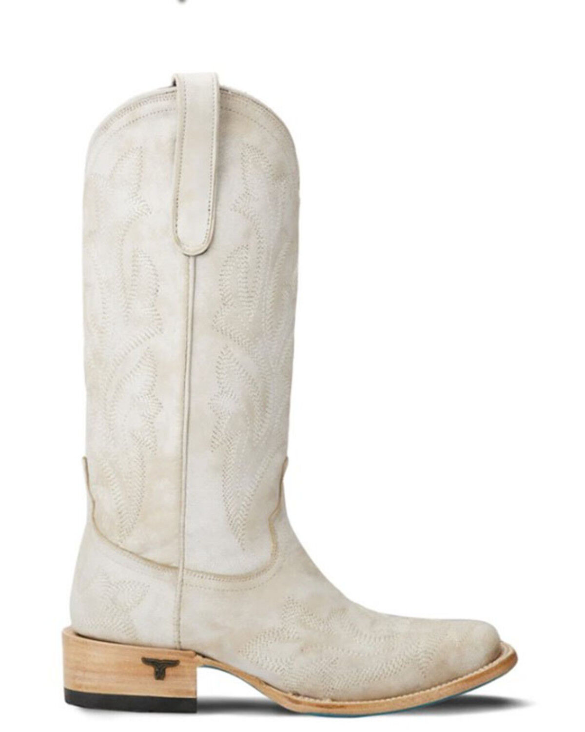 Image #2 - Lane Women's Saratoga Square Western Boots - Square Toe, Ivory, hi-res