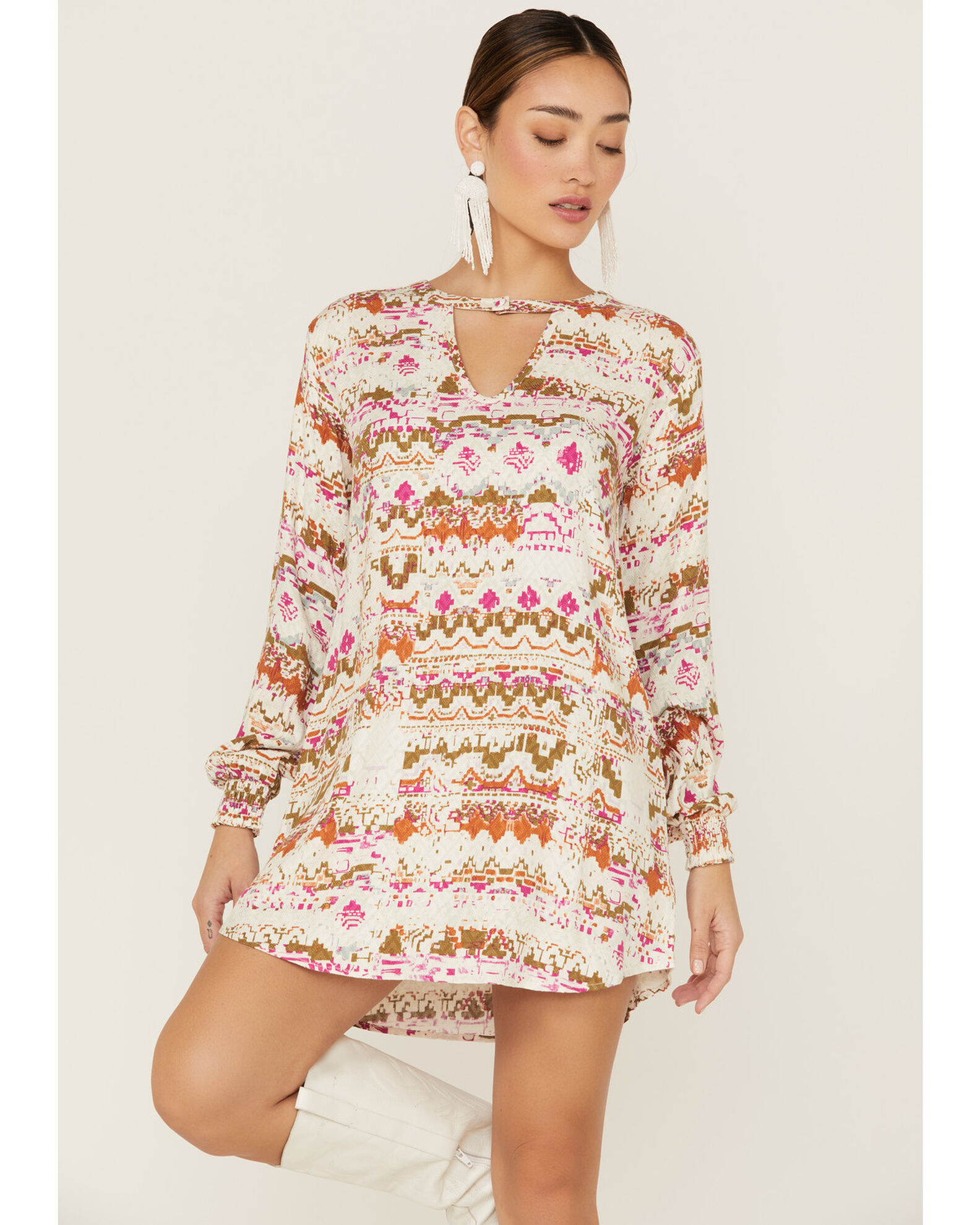 Womens long sleeve shift dress sale