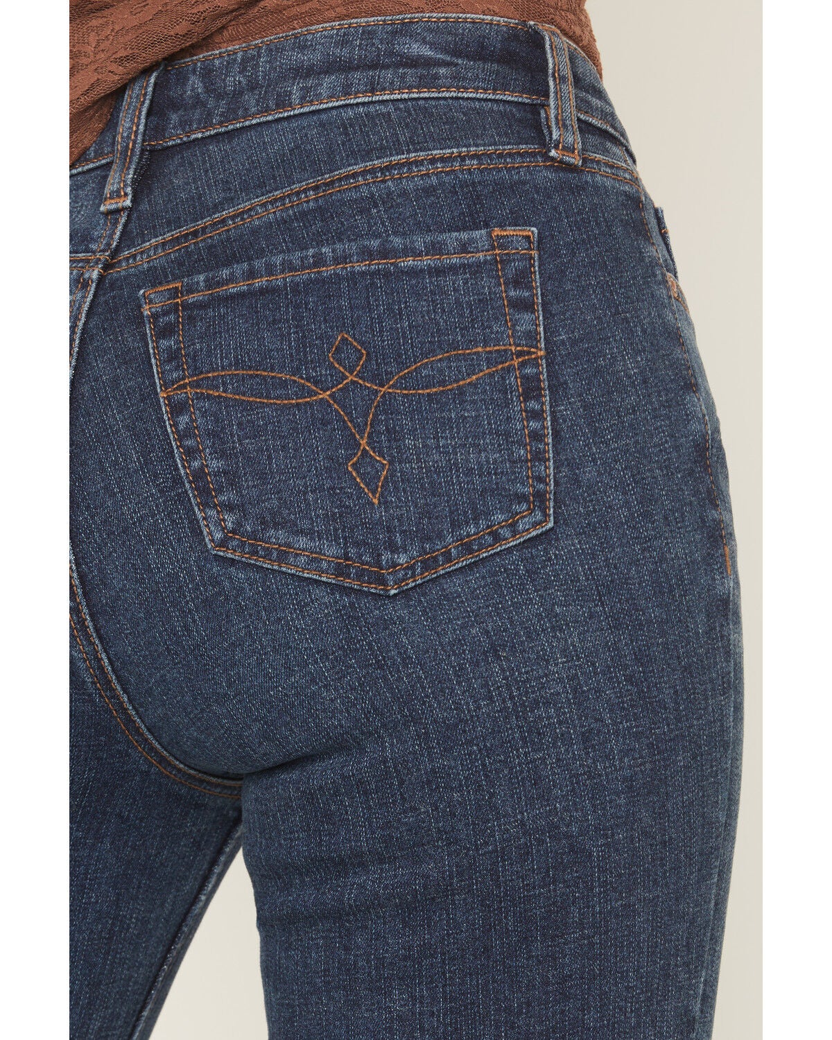 Image #4 - Shyanne Women's Balsam Dark Wash High Rise Slim Wide Leg Stretch Denim Jeans, Dark Wash, hi-res