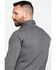 Image #2 - Rock & Roll Denim Men's Brown Washed Poplin Print Long Sleeve Western Shirt, Brown, hi-res