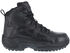 Image #3 - Reebok Men's Stealth 6" Lace-Up Side Zip Work Boots - Composite Toe, Black, hi-res
