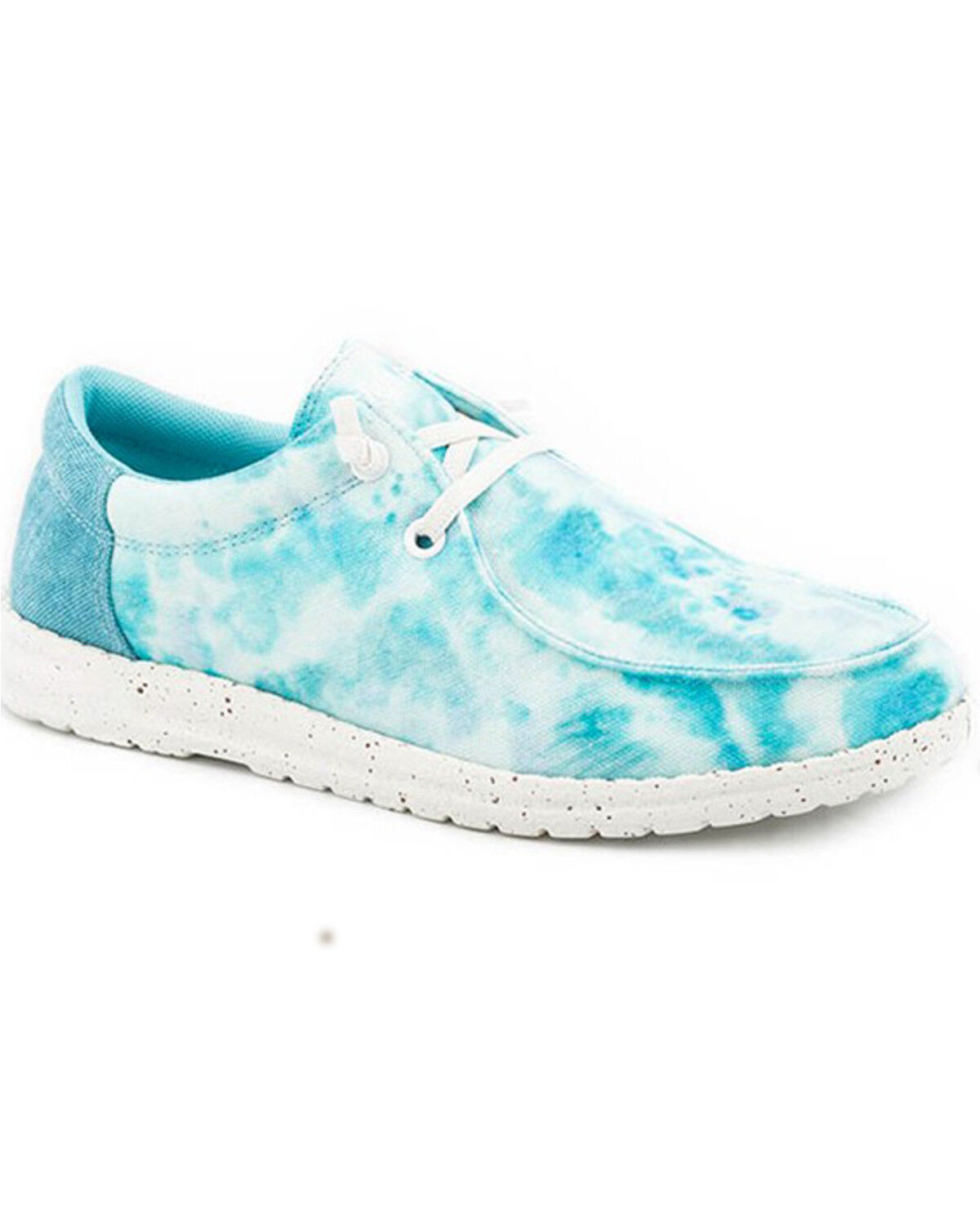 Image #1 - Roper Boys' Hang Loose Casual Shoes - Moc Toe, Blue, hi-res