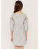 Image #3 - Roper Girls' Cotton Millenge Empire 3/4 Sleeve Mini Dress, Grey, hi-res