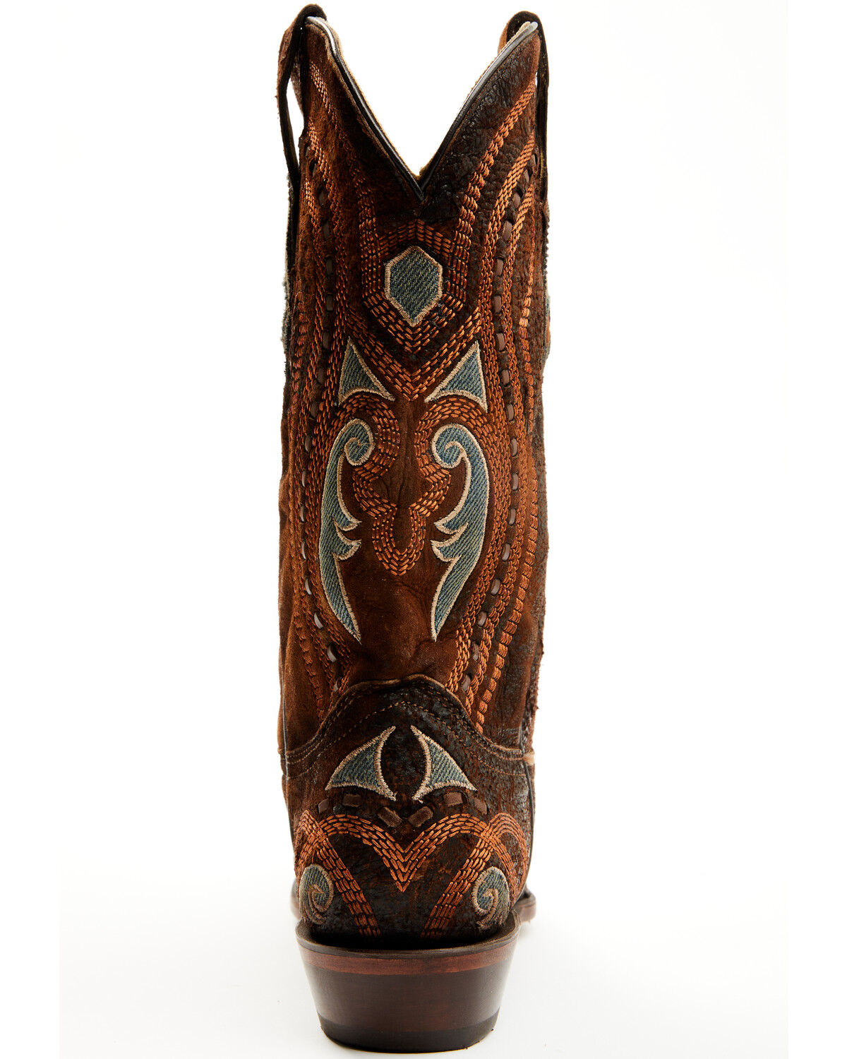 Image #5 - Corral Men's Overlay And Embroidered Western Boots - Snip Toe, Brown, hi-res