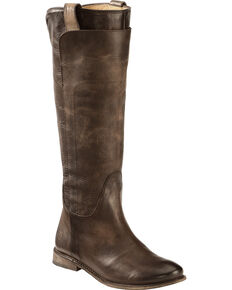 Frye Women's Slate Paige Tall Riding Boot - Round Toe , Slate, hi-res