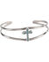 Silver Legends Women's Sterling Silver & Turquoise Cross Bracelet, Turquoise, hi-res