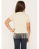 Image #4 - Shyanne Girls' Raised To Be Rowdy Short Sleeve Fringe Graphic Tee, Oatmeal, hi-res