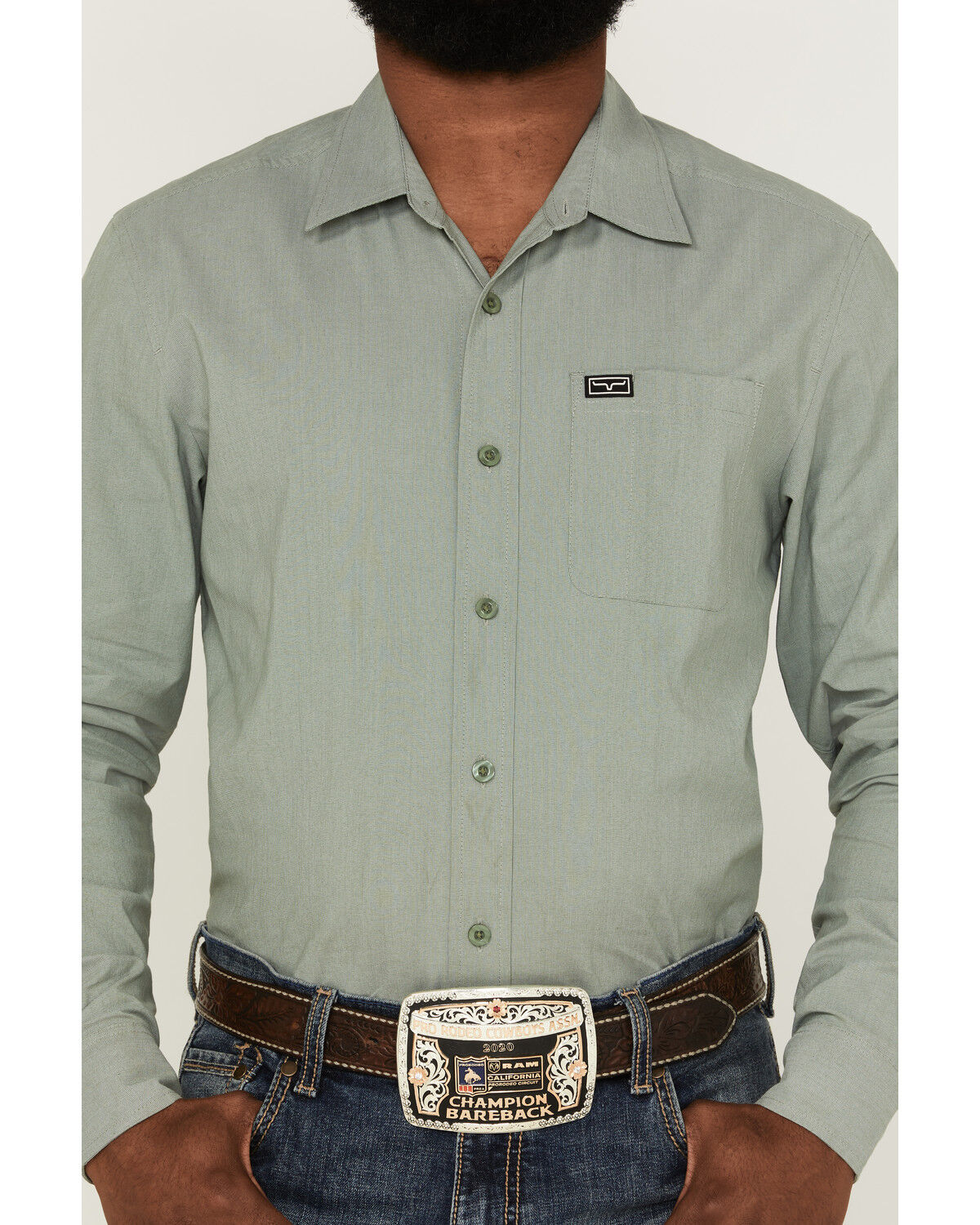 Image #3 - Kimes Ranch Men's Solid Linville Coolmax Button Down Western Shirt, , hi-res