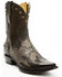 Image #1 - Corral Men's Exotic Python Overlay Short Western Boots - Snip Toe, Natural, hi-res