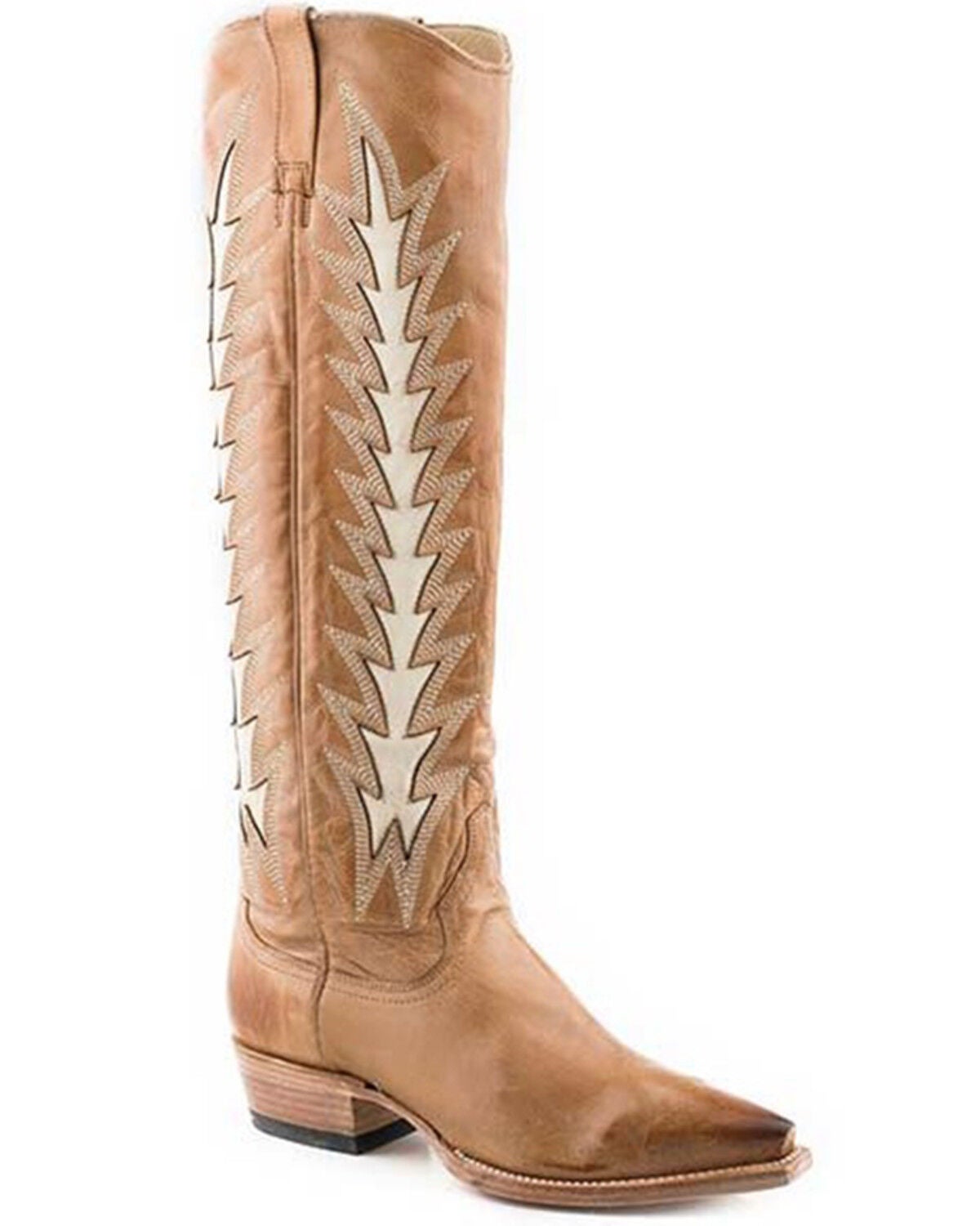 Stetson Women's Johnnie Tall Western Boots - Snip Toe, Brown, hi-res