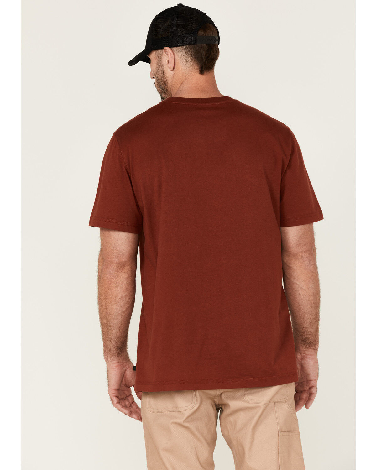 Image #4 - Hawx Men's Flying Flag Graphic Work T-Shirt, Dark Red, hi-res
