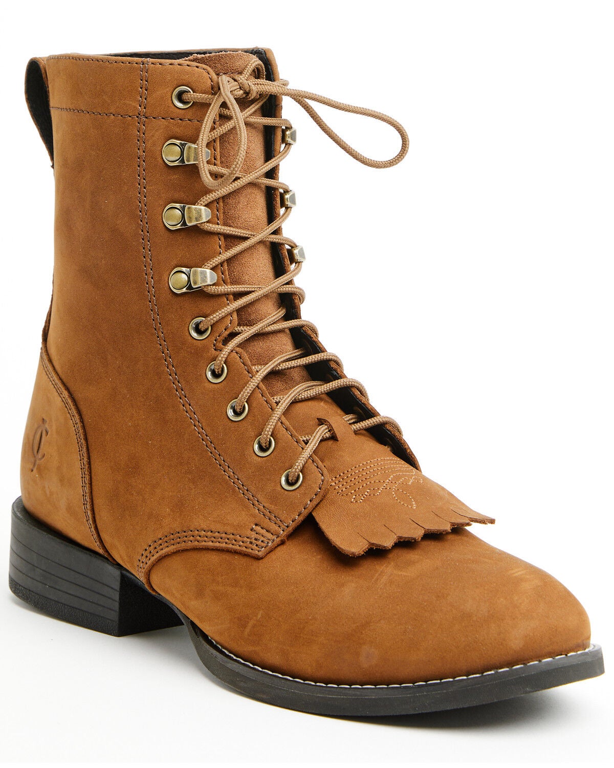 Image #1 - Cody James Men's 8" Highland Distressed Lace-Up Boots - Round Toe, Brown, hi-res