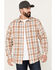 Image #1 - Brothers and Sons Men's Casual Plaid Long Sleeve Button-Down Western Shirt, Suntan, hi-res