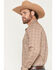 Image #2 - Rock & Roll Denim Men's Boot Stitch Print Long Sleeve Snap Western Shirt, Natural, hi-res