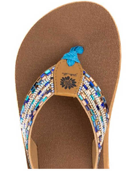 Yellow Box Women's Nazene Embellished Platform Flip Flops - Country  Outfitter