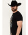 Image #2 - Rock & Roll Denim Men's Pow Pow Short Sleeve Graphic T-Shirt, Black, hi-res