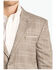 Image #2 - Panhandle Men's Plaid Print Button-Down Sportscoat, Taupe, hi-res