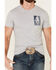 Cody James Men's Grey Stand Tall Flag Graphic T-Shirt , Grey, hi-res