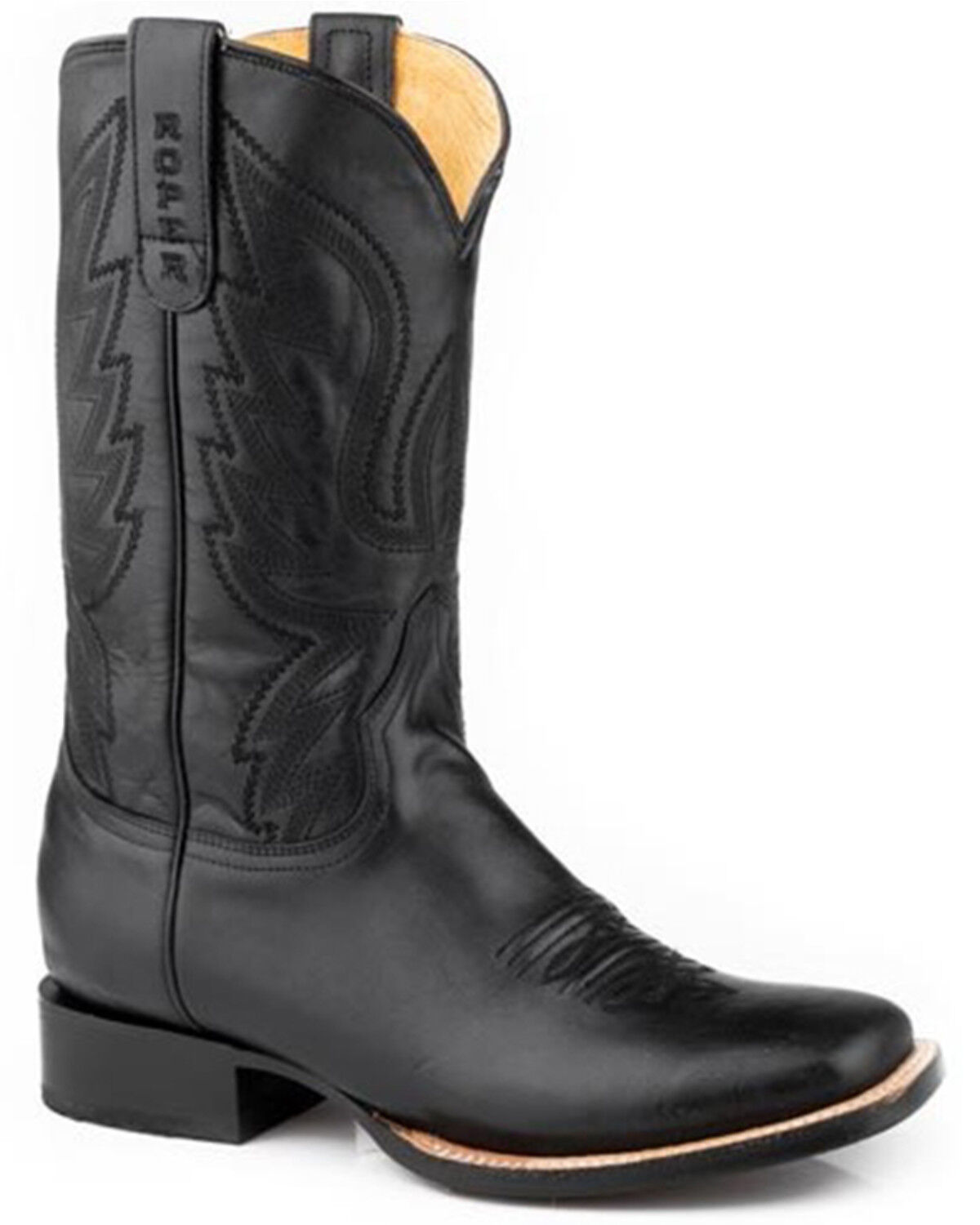 Image #1 - Roper Women's Midnight Western Boots - Broad Square Toe, Black, hi-res