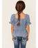 Image #3 - Shyanne Girls' Floral & Swirl Bootcut Jeans , Blue, hi-res