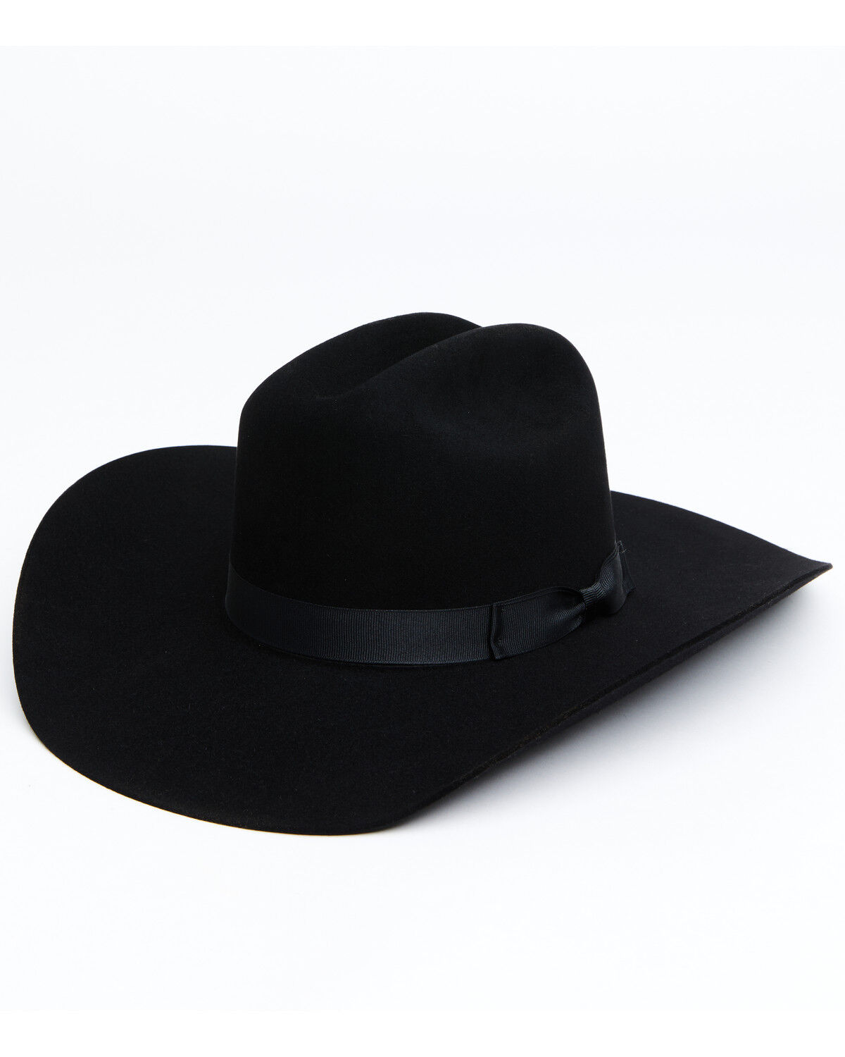 Image #1 - Serratelli 6X Felt Cowboy Hat, Black, hi-res