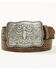 Image #1 - Cody James Men's Declan Embossed Buckle Belt - Big, Brown, hi-res