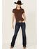 Image #3 - Ariat Women's Desiree Dark Wash Perfect Rise Bootcut Stretch Denim Jeans, Dark Wash, hi-res