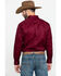 Image #4 - Ariat Men's Burgundy Solid Twill Long Sleeve Western Shirt, Burgundy, hi-res