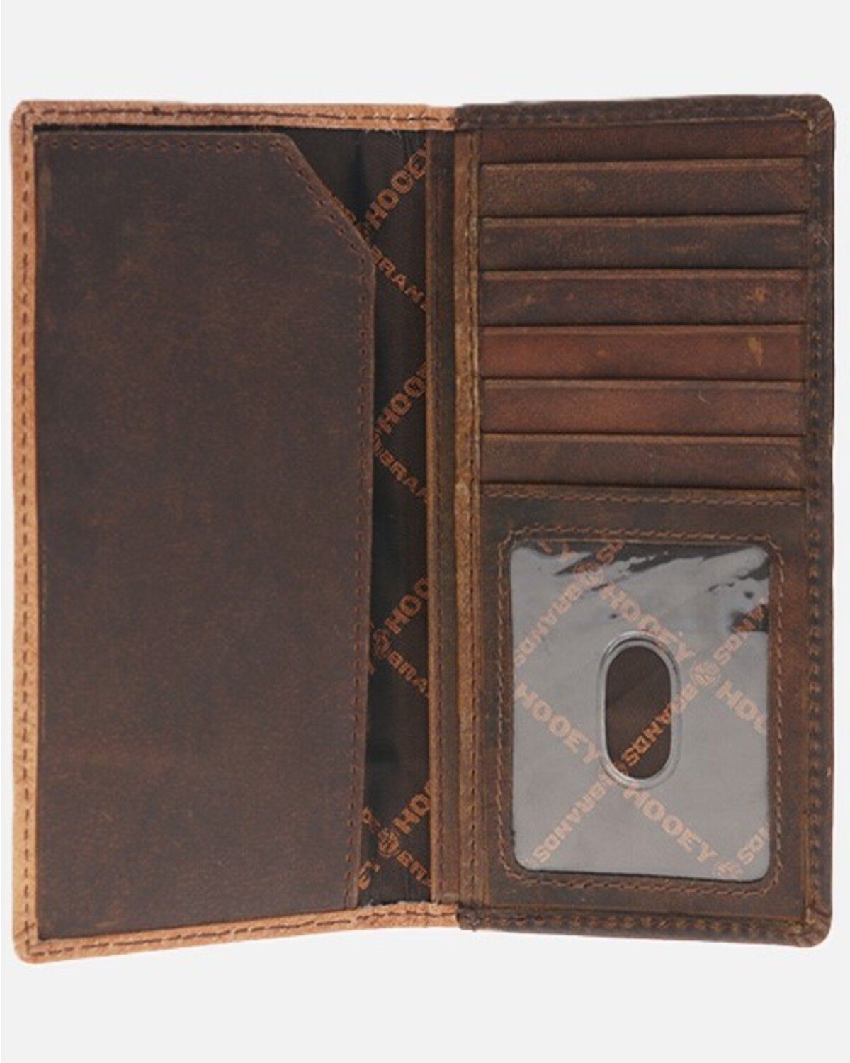 Image #2 - Hooey Men's Tuff Tooled Leather Floral Rodeo Wallet, Brown, hi-res
