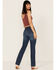Image #3 - Cleo + Wolf Women's Slim Straight Signature Pocket Denim Jeans, Medium Wash, hi-res