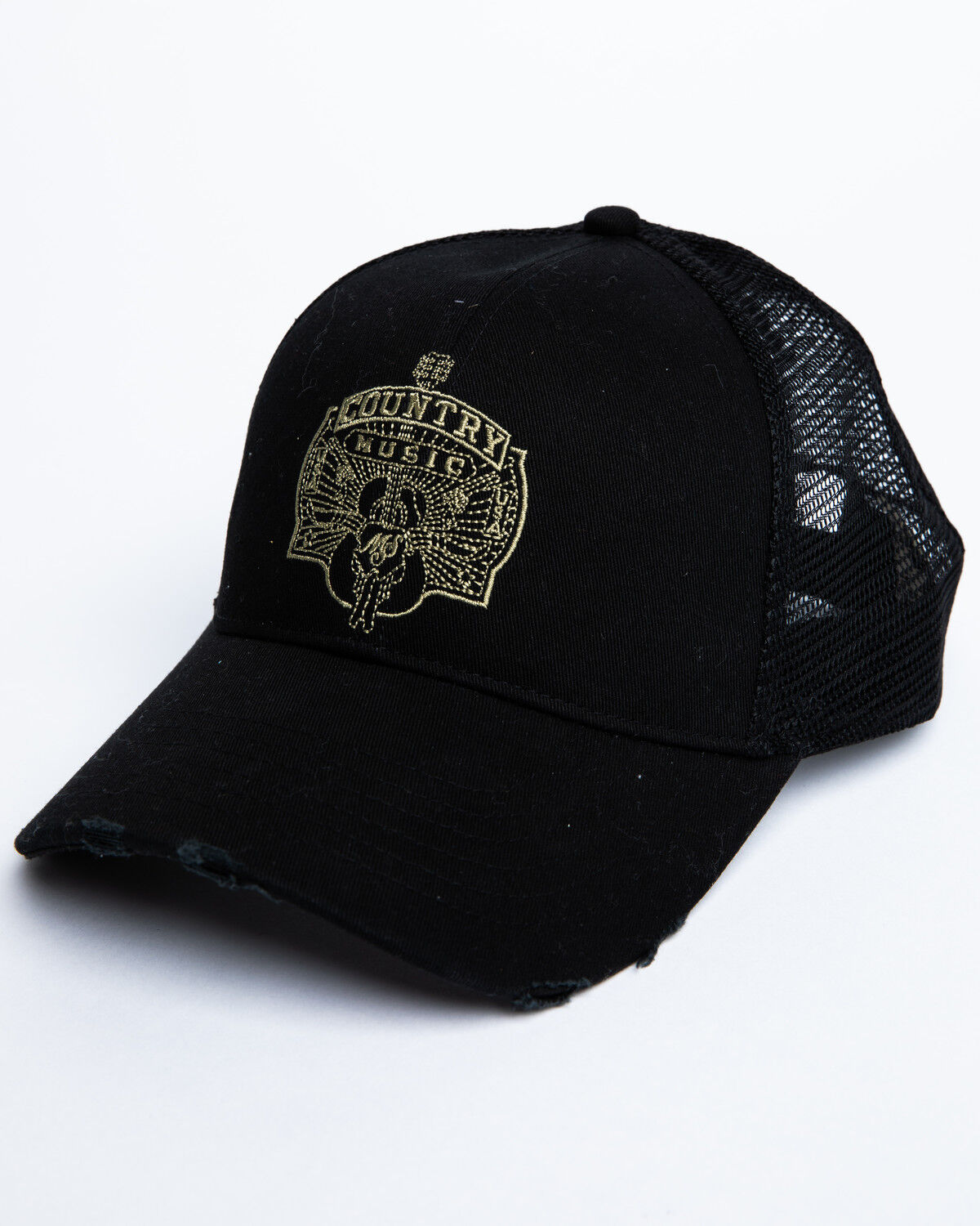 Image #1 - Moonshine Spirit Men's Country Music Guitar Embroidered Ball Cap, Black, hi-res
