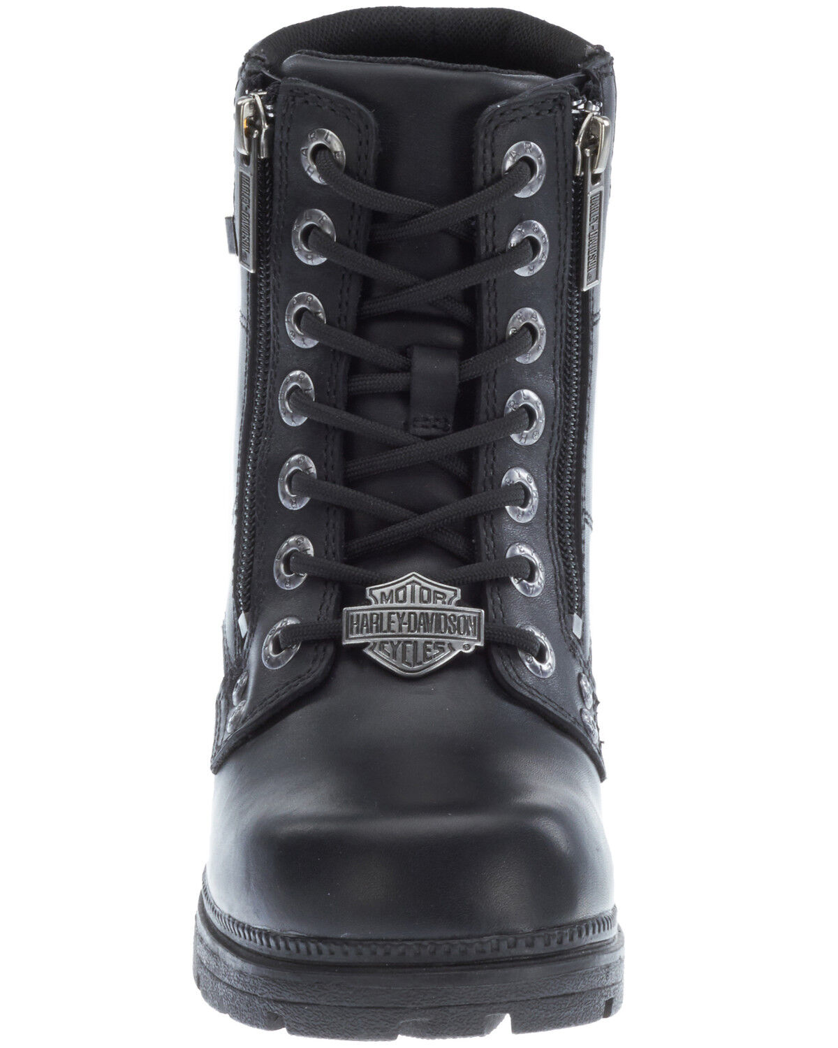 Image #5 - Harley Davidson Women's Inman Hills Moto Boots - Round Toe, Black, hi-res