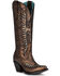 Image #1 - Corral Women's Embroidery Western Boots - Medium Toe, Bronze, hi-res