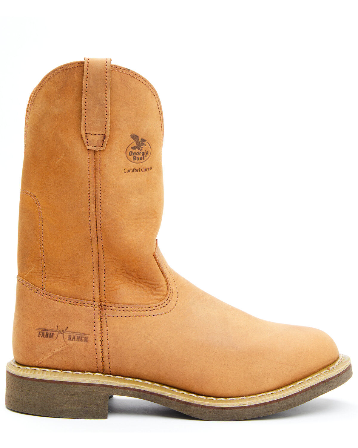Image #6 - Georgia Boot Men's Wellington Work Boots - Soft Toe, Chestnut, hi-res