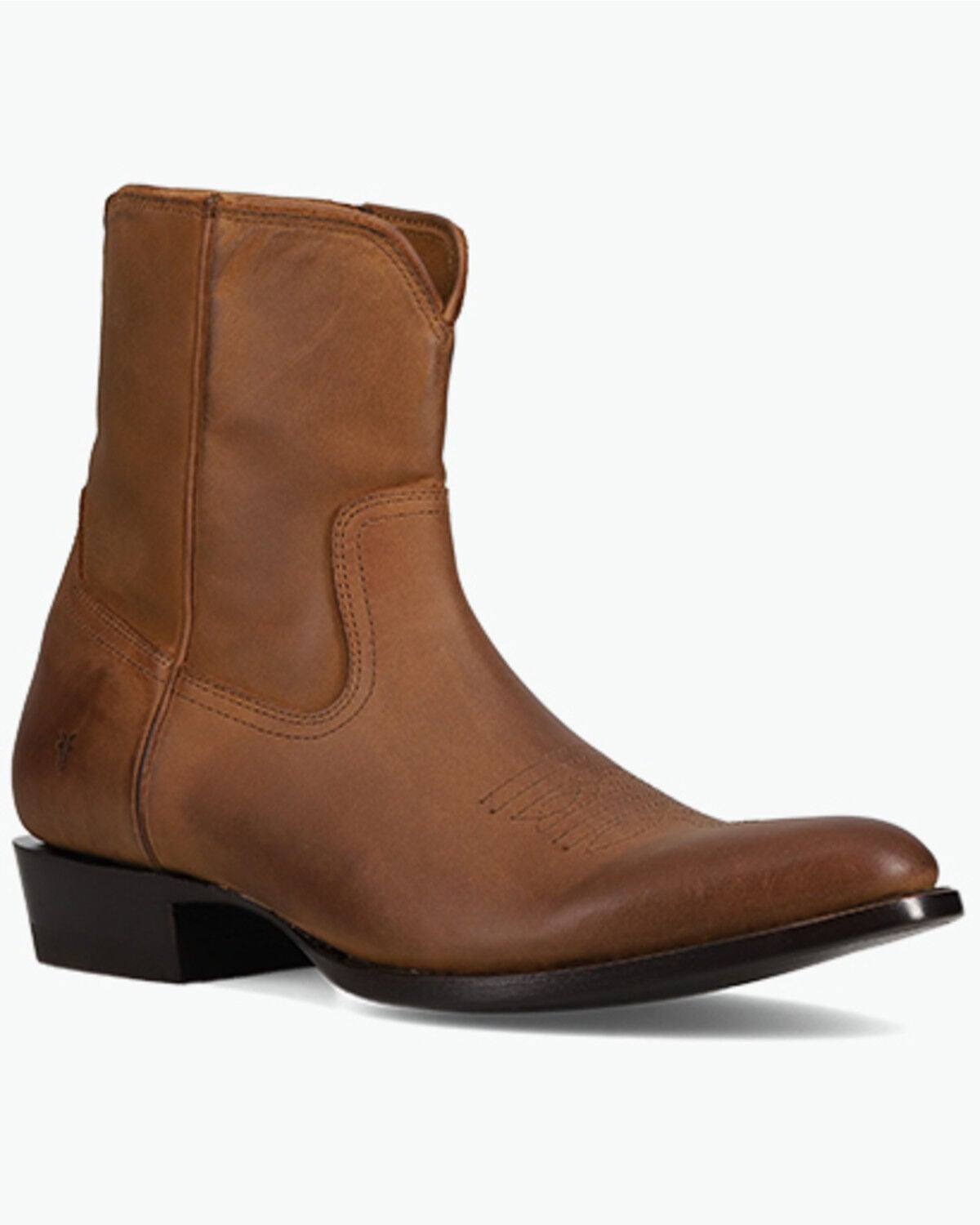 Image #1 - Frye Men's Austin Inside Zip Casual Boots - Round Toe, Tan, hi-res