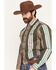 Image #2 - Zach Top X Kimes Ranch Men's Noxx Striped Long Sleeve Button-Down Western Shirt, Green, hi-res