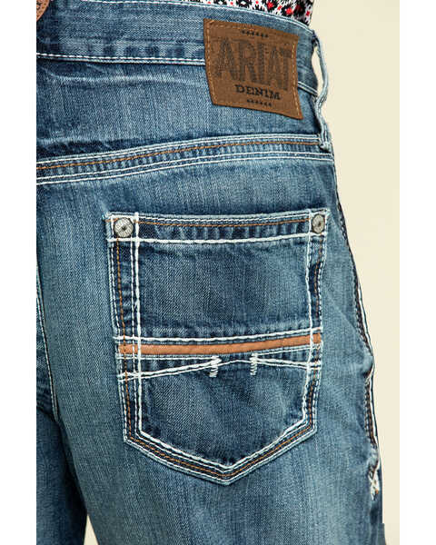Image #4 - Ariat Men's M4 Coltrane Durango Bootcut Jeans - Big, Indigo, hi-res