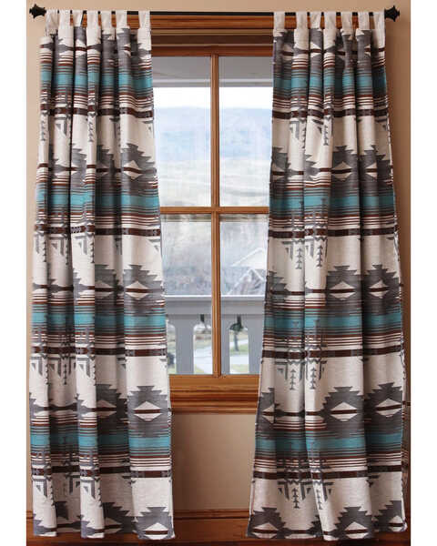 Image #1 - Carstens Badlands Tab Top Drapes, Turquoise, hi-res