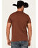 Image #4 - RANK 45® Men's Logo Southwestern Print Short Sleeve Graphic T-Shirt, Coffee, hi-res
