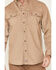 Ariat Men's FR Solid Vent Long Sleeve Work Shirt , Beige/khaki, hi-res